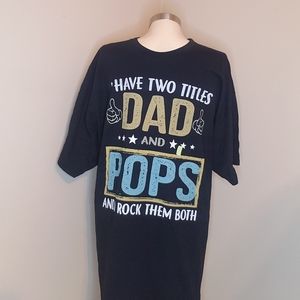 NWOT Dad and Pops Titles Tshirt, 2XL